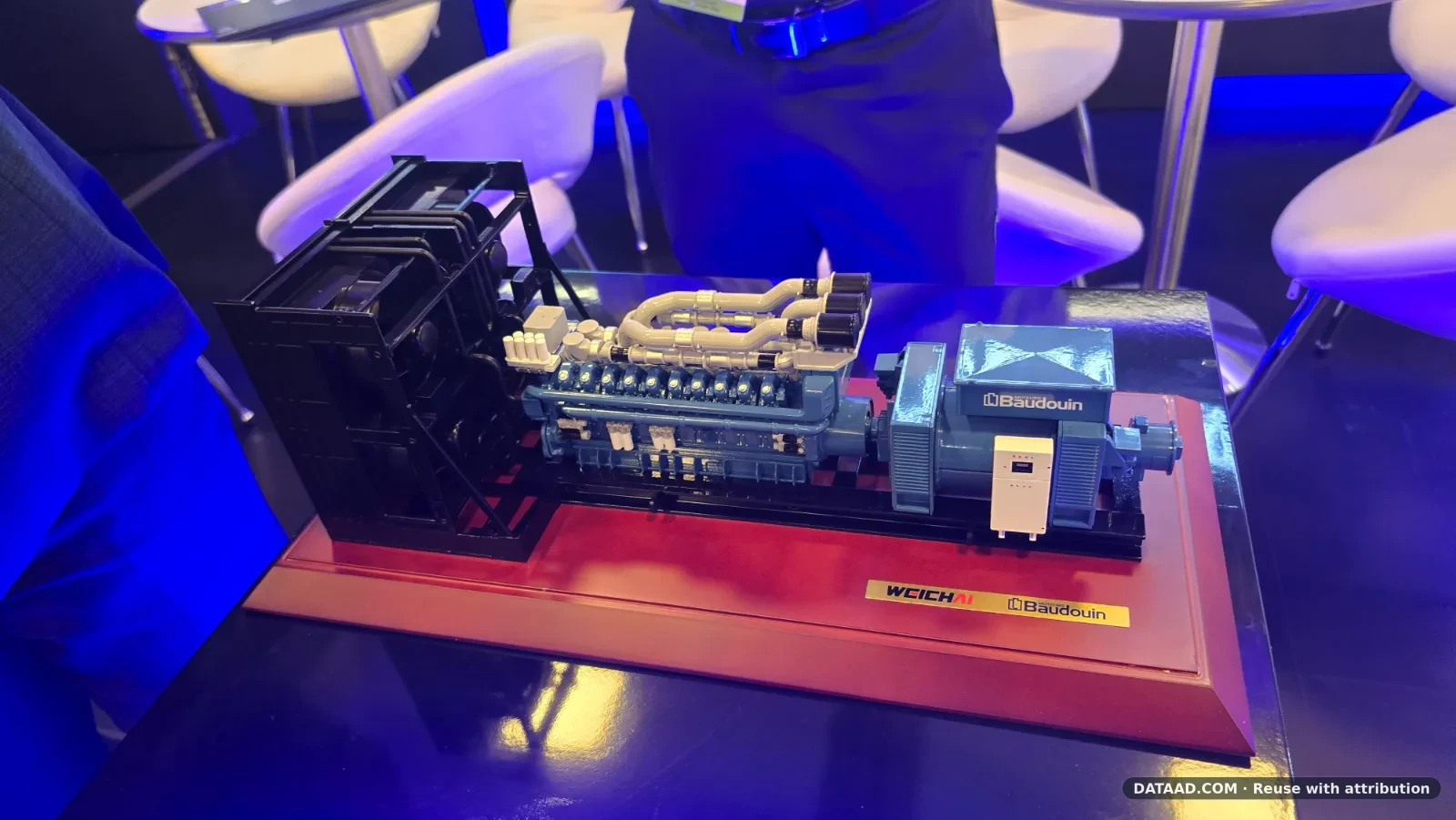 Back up emergency power supply with 4 stroke diesel engine