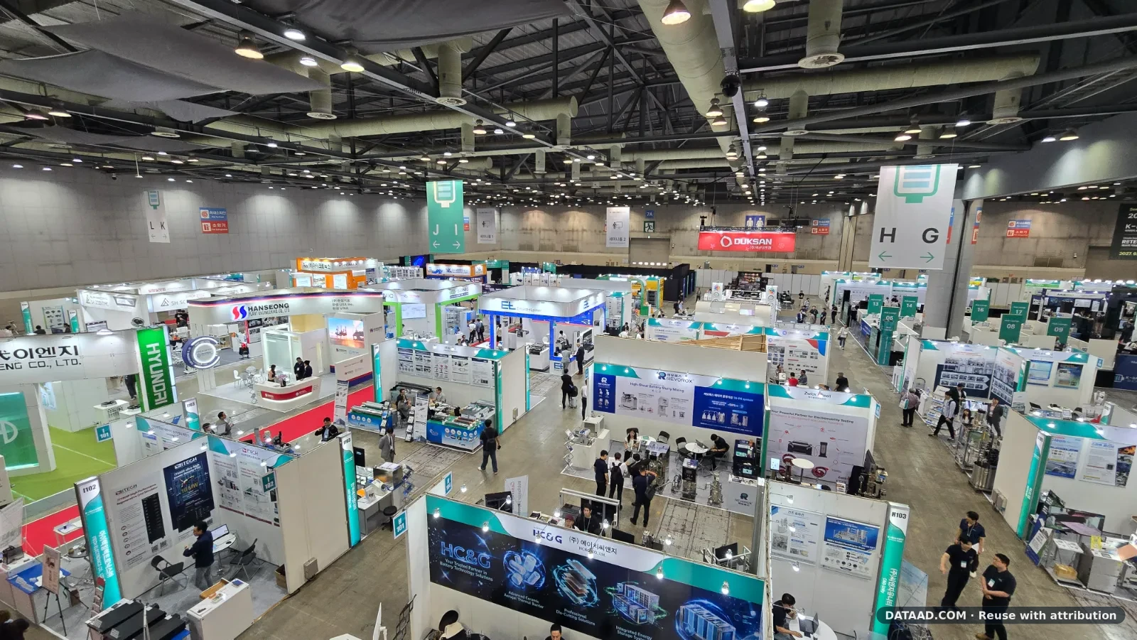 K-Battery Show 2026 exhibition floor at KINTEX Hall 7 in Goyang, South Korea.
