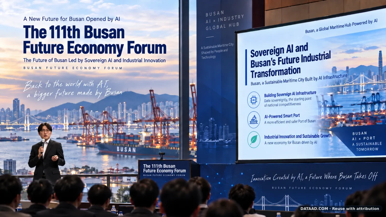The 111th Busan Future Economy Forum discussing sovereign AI, AI infrastructure and Busan’s maritime industrial transformation