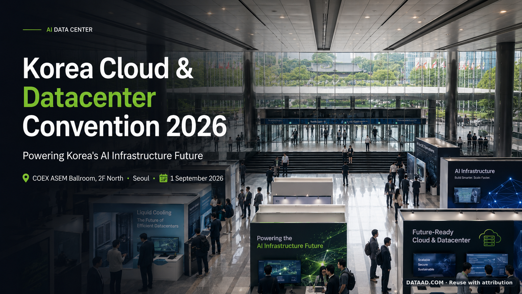 <p><strong>SEOUL — September 1, 2026</strong> will put Korea’s rapidly expanding AI data center market in the spotlight as the <strong>Korea Cloud &amp; Datacenter Convention 2026 (KRCDC 2026)</strong> opens at COEX in Seoul.</p>